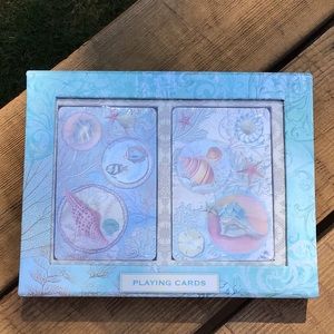 Punch Studio 2 Deck Playing Cards 44770 Shells